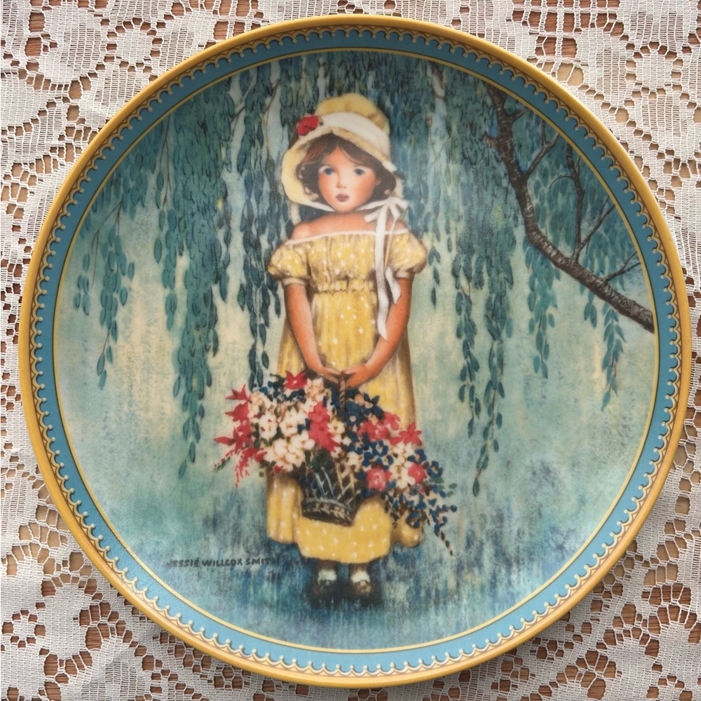 3/$30✨VTG 1986 “Easter” Ltd. Ed. Fine Porcelain Plate ~ Jessie Willcox Smith🌷